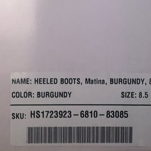 Burgundy justfab boots size 8.5 - Picture 5 of 5